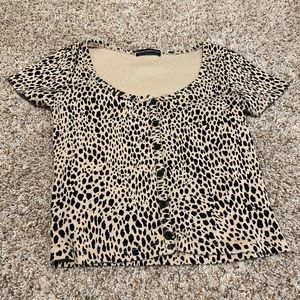 cheetah zelly top brandy melville
